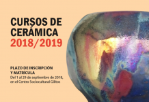 Abierta la inscripción de los cursos de cerámica 2018/2019